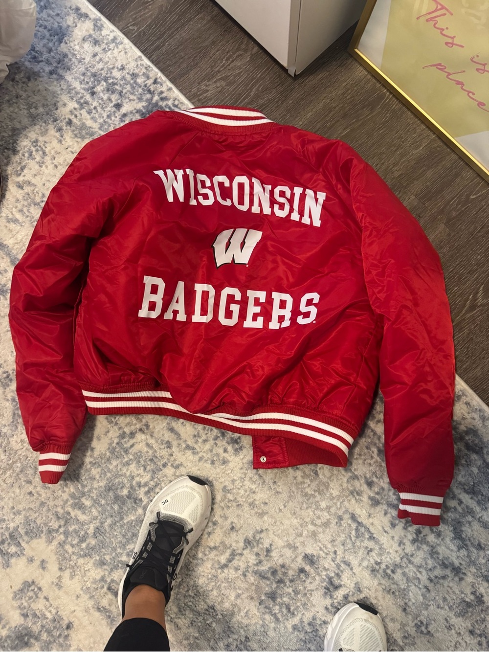 Wisconsin Badgers Red Bomber Jacket